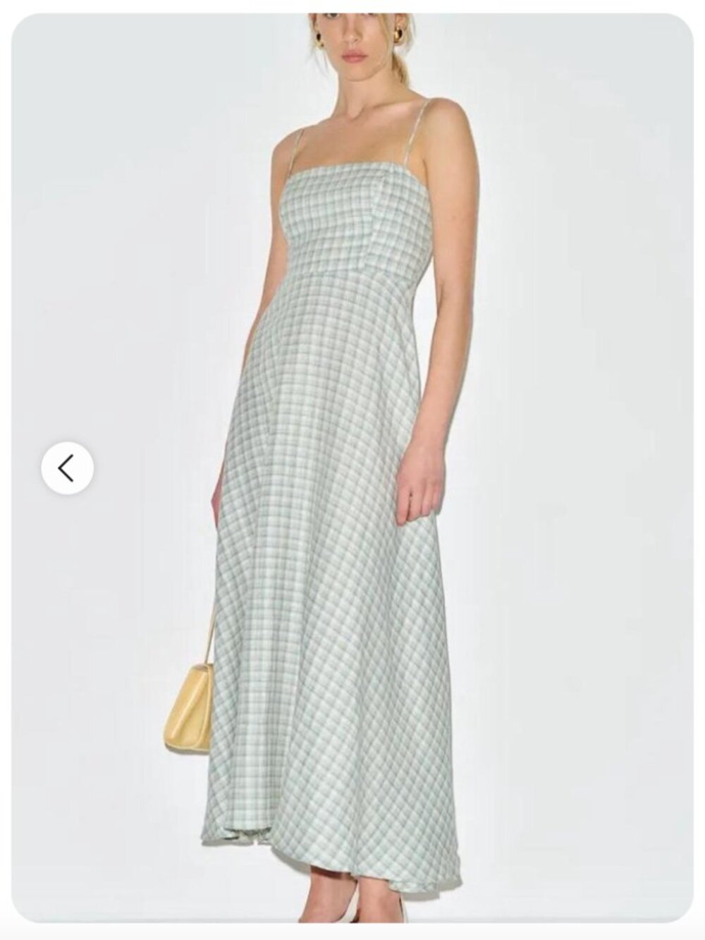 NWT Reformation Monette Dress Sz 4 Zephyr Check